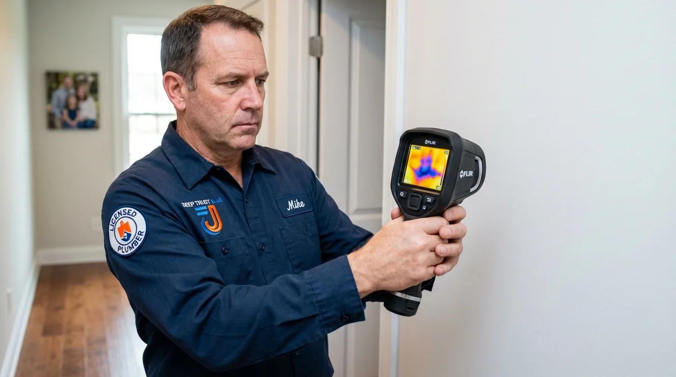 Thermal imaging leak detection by Johns Plumbing LLC in Crittenden